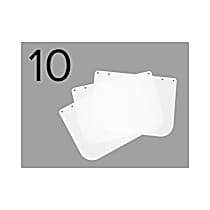 Universal Helmet Face Shield, 10 Pieces