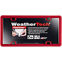 8ALPCC1 License Plate Frame - Red, Eastman Durastar Polymer, Universal, Sold Individually
