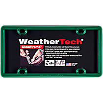 8ALPCF18 License Plate Frame - Green, Eastman Durastar Polymer, Universal, Sold Individually