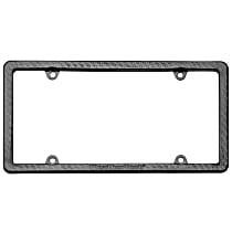 8ALPCF4 License Plate Frame - Black, Carbon Fiber, Universal, Sold individually
