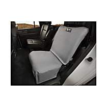 SPB002GY Front Row Seat Cover, Gray, Made of Poly Cotton, Plain Design, 50/50 Bucket