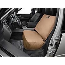 SPB002TN Front Row Seat Cover, Tan, Made of Poly Cotton, Plain Design, Low Back Bucket