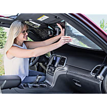 Sun Shade - Silver/Black, Reflective/Absorbent Film, Direct Fit, Sold Individually