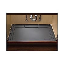 SinkMat Kitchen 34.25 in. L x 22.5 in. W, Black