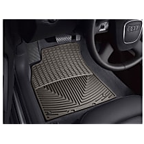 W111CO Front Row All-weather Series Flat Floor Mat, Cocoa Made of Rubberized Thermoplastic Elastomer