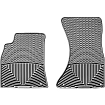 W111GR Front Row All-weather Series Flat Floor Mat, Gray Made of Rubberized Thermoplastic Elastomer