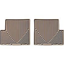 W125TN Second Row All-weather Series Flat Floor Mat, Tan Made of Rubberized Thermoplastic Elastomer