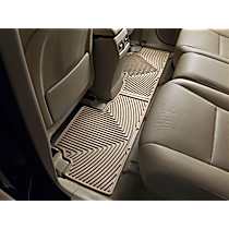 Second Row Flat Floor Mat, Tan, Made of Rubberized Thermoplastic Elastomer, All-weather Series