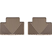 W136TN Second Row All-weather Series Flat Floor Mat, Tan Made of Rubberized Thermoplastic Elastomer