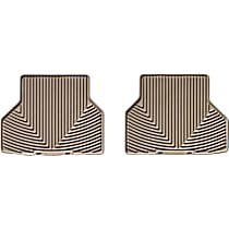 W143TN Second Row All-weather Series Flat Floor Mat, Tan Made of Rubberized Thermoplastic Elastomer