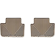 W146TN Second Row All-weather Series Flat Floor Mat, Tan Made of Rubberized Thermoplastic Elastomer
