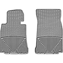 Front Row Flat Floor Mat, Gray, Made of Rubberized Thermoplastic Elastomer, All-weather Series