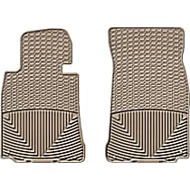 Front Row Flat Floor Mat, Tan, Made of Rubberized Thermoplastic Elastomer, All-weather Series
