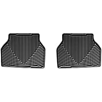 Second Row Flat Floor Mat, Black, Made of Rubberized Thermoplastic Elastomer, All-weather Series
