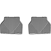 Second Row Flat Floor Mat, Gray, Made of Rubberized Thermoplastic Elastomer, All-weather Series
