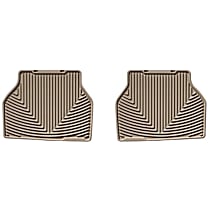Second Row Flat Floor Mat, Tan, Made of Rubberized Thermoplastic Elastomer, All-weather Series