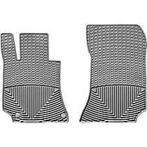 Front Row Flat Floor Mat, Dual Driver-Side Floor Posts, Gray, Made of Rubberized Thermoplastic Elastomer, All-weather Series