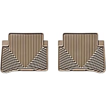 W164TN Second Row All-weather Series Flat Floor Mat, Tan Made of Rubberized Thermoplastic Elastomer
