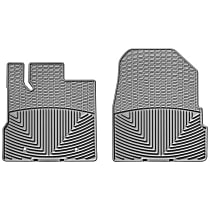 Front Row Flat Floor Mat, Gray, Made of Rubberized Thermoplastic Elastomer, All-weather Series