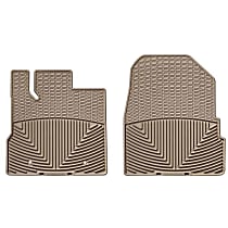 Front Row Flat Floor Mat, Tan, Made of Rubberized Thermoplastic Elastomer, All-weather Series