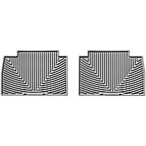 Second Row Flat Floor Mat, Gray, Made of Rubberized Thermoplastic Elastomer, All-weather Series
