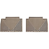 Second Row Flat Floor Mat, Tan, Made of Rubberized Thermoplastic Elastomer, All-weather Series