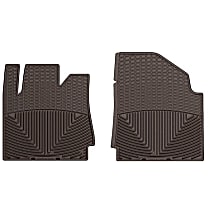 Front Row Molded Floor Liner, Cocoa, Made of Rubberized Thermoplastic Elastomer, All-weather Series