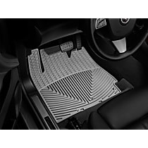 Front Row Flat Floor Mat, Gray, Made of Rubberized Thermoplastic Elastomer, All-weather Series