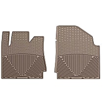 Front Row Flat Floor Mat, Tan, Made of Rubberized Thermoplastic Elastomer, All-weather Series