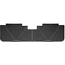 W192 Second Row All-weather Series Flat Floor Mat, Black Made of Rubberized Thermoplastic Elastomer