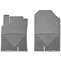Front Row Flat Floor Mat, Gray, Made of Rubberized Thermoplastic Elastomer, All-weather Series
