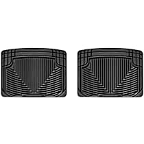 W204 Front All-weather Series Flat Floor Mat, Black Made of Rubberized Thermoplastic Elastomer