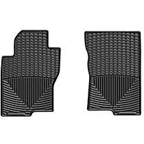 Front Row Flat Floor Mat, Black, Made of Rubberized Thermoplastic Elastomer, All-weather Series