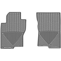 Front Row Flat Floor Mat, Gray, Made of Rubberized Thermoplastic Elastomer, All-weather Series