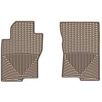 Front Row Flat Floor Mat, Tan, Made of Rubberized Thermoplastic Elastomer, All-weather Series
