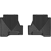 Second Row Flat Floor Mat, Black, Made of Rubberized Thermoplastic Elastomer, All-weather Series
