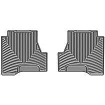 Second Row Flat Floor Mat, Gray, Made of Rubberized Thermoplastic Elastomer, All-weather Series