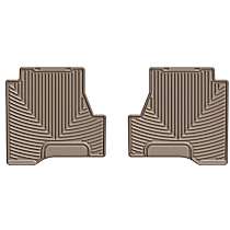 Second Row Flat Floor Mat, Tan, Made of Rubberized Thermoplastic Elastomer, All-weather Series