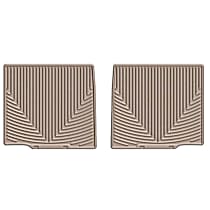 Second Row Flat Floor Mat, Tan, Made of Rubberized Thermoplastic Elastomer, All-weather Series
