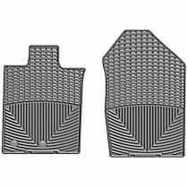 Front Row Flat Floor Mat, Gray, Made of Rubberized Thermoplastic Elastomer, All-weather Series
