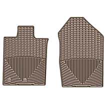 Front Row Flat Floor Mat, Tan, Made of Rubberized Thermoplastic Elastomer, All-weather Series
