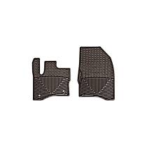 Front Row All-weather Series Flat Floor Mat, Cocoa Made of Rubberized Thermoplastic Elastomer