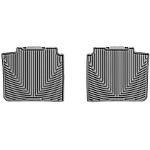 Second Row Flat Floor Mat, Gray, Made of Rubberized Thermoplastic Elastomer, All-weather Series