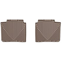 Second Row Flat Floor Mat, Tan, Made of Rubberized Thermoplastic Elastomer, All-weather Series