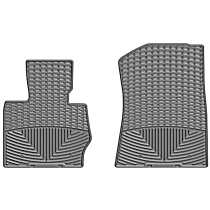 Front Row Flat Floor Mat, Gray, Made of Rubberized Thermoplastic Elastomer, All-weather Series