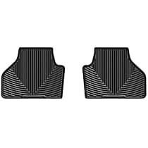 W259 Second Row All-weather Series Flat Floor Mat, Black Made of Rubberized Thermoplastic Elastomer