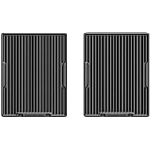 Second Row Flat Floor Mat, Black, Made of Rubberized Thermoplastic Elastomer, All-weather Series