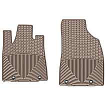 Front Row Flat Floor Mat, Tan, Made of Rubberized Thermoplastic Elastomer, All-weather Series
