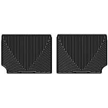 Second Row Flat Floor Mat, Black, Made of Rubberized Thermoplastic Elastomer, All-weather Series