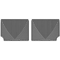 Second Row Flat Floor Mat, Gray, Made of Rubberized Thermoplastic Elastomer, All-weather Series